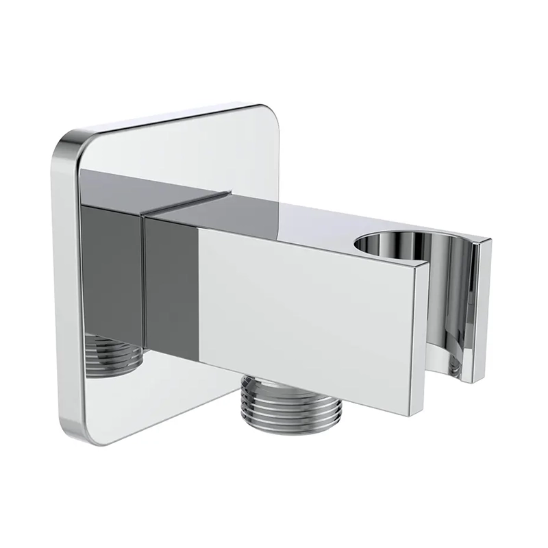 Wall Mounted Handheld Shower Holder/ Wall Mount Shower Bracket With Flange G1/2 Shower Hose Connector, Wall Mounted Drop Union Male Water Outlet