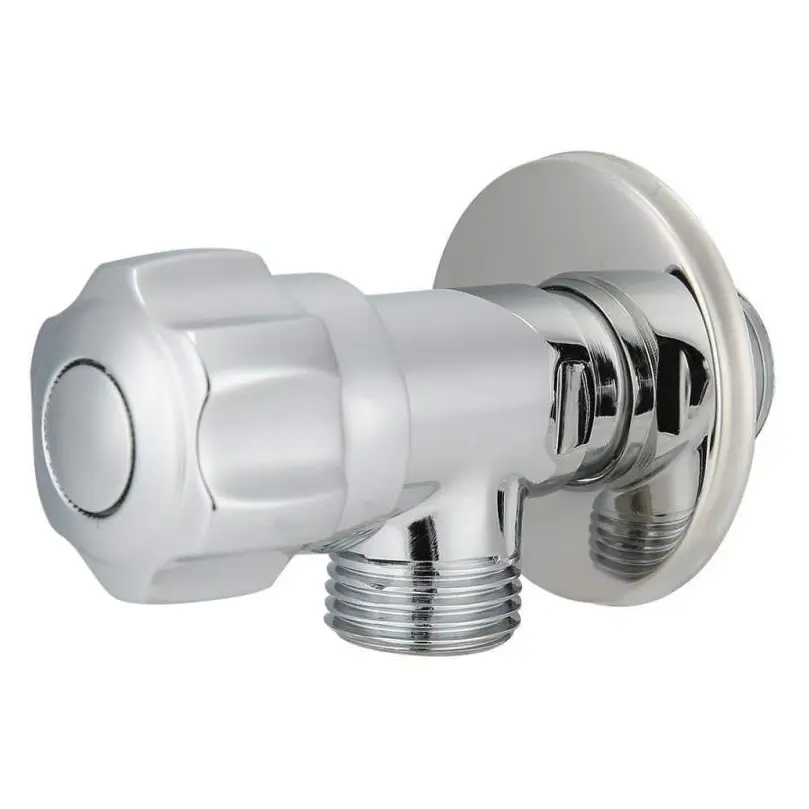 European Standard Copper Angle Valve G1/2in Water Stop Valve for Washbasin Kitchen Faucet Water Heater Toilet