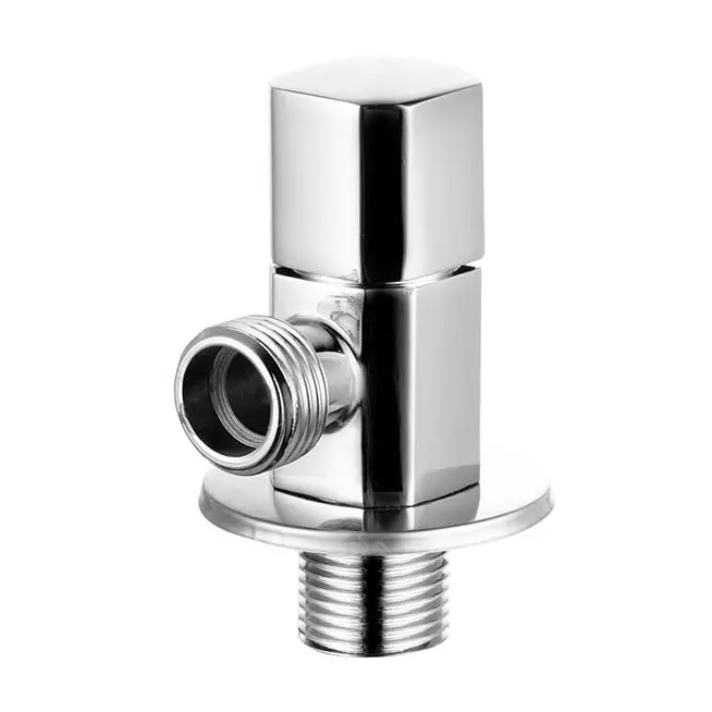 Brass Angle Stop Valve Shut Off G1/2inch,plplaaoo Sink Shut Off Valve,1Pc Bathroom Water Control Angle Valve
