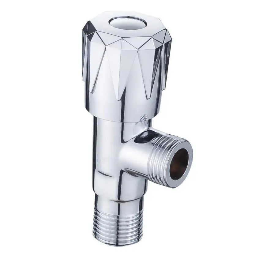 Water Angle Valve Water Heater Sturdy Angle Valves Angle Valves Hot and Cold Conversion Valves White Copper Hot and Cold Water Valve Thicken