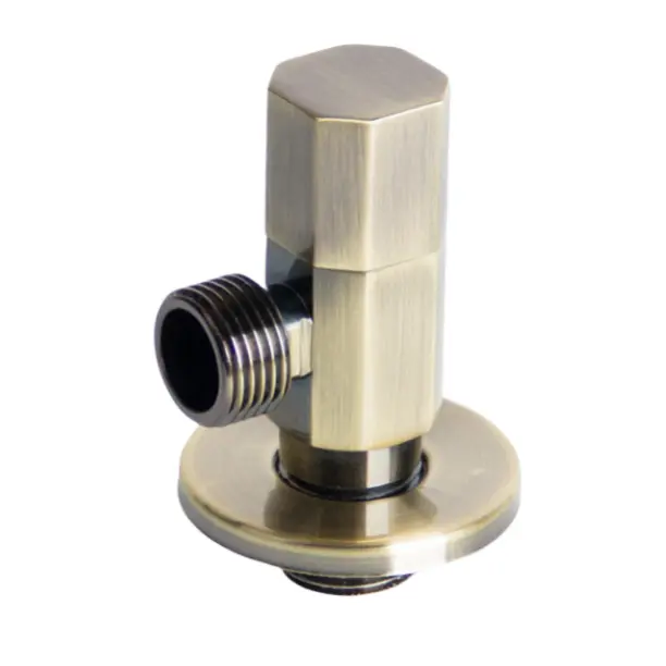 Brass Angle Stop Valve Shut Off G1/2inch,plplaaoo Sink Shut Off Valve,1Pc Bathroom Water Control Angle Valve