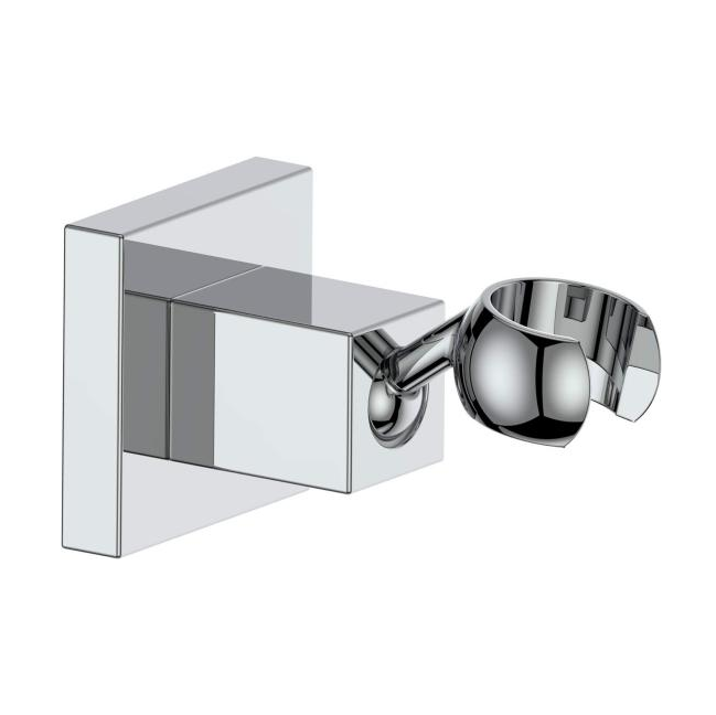 Wall Mounted All Brass Adjustable Handheld Shower Head Bracket Holder, Hand Held Shower Wand Hose Sprayer Holder