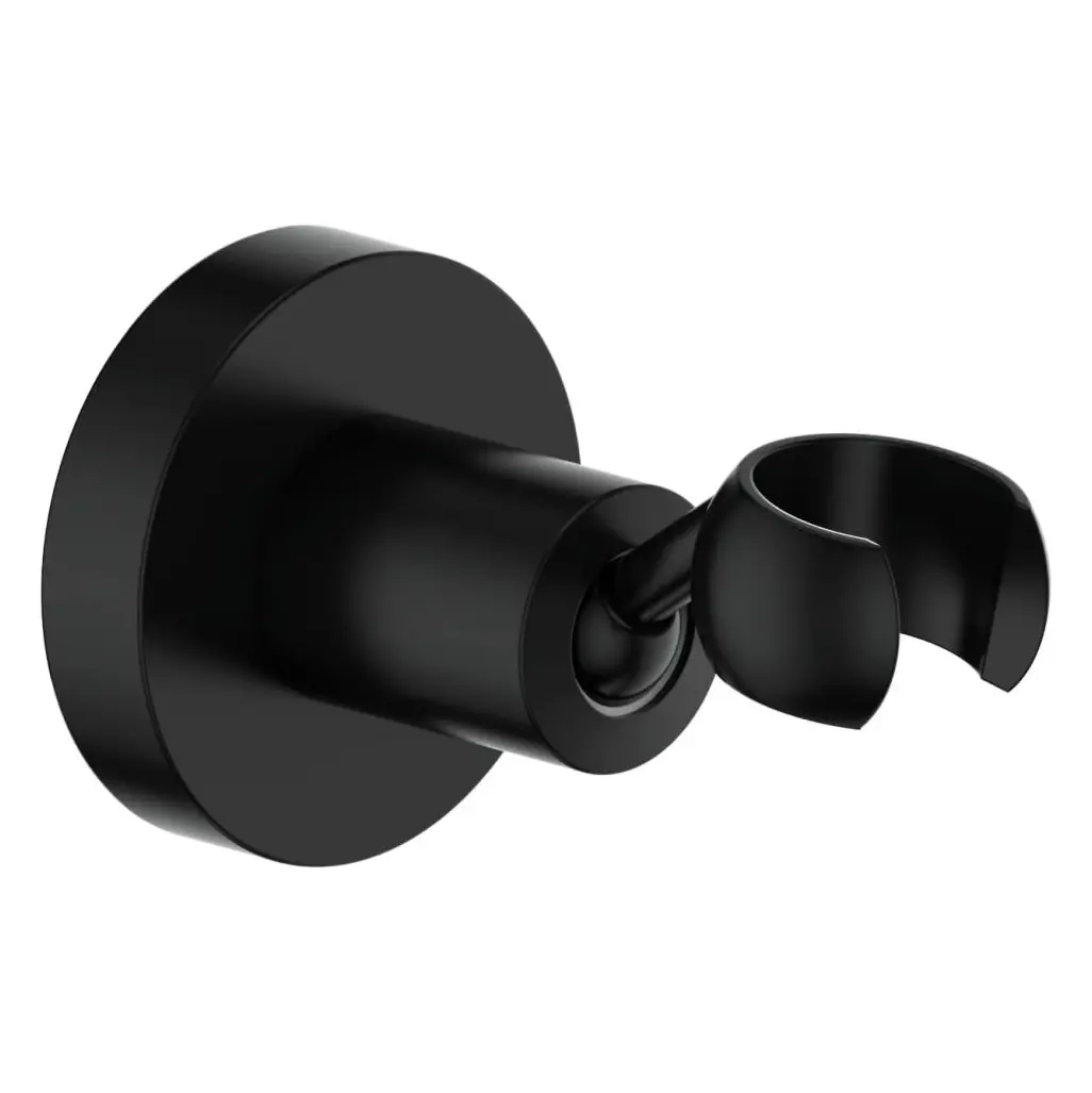 Wall Mounted All Brass Adjustable Handheld Shower Head Bracket Holder, Hand Held Shower Wand Hose Sprayer Holder 
