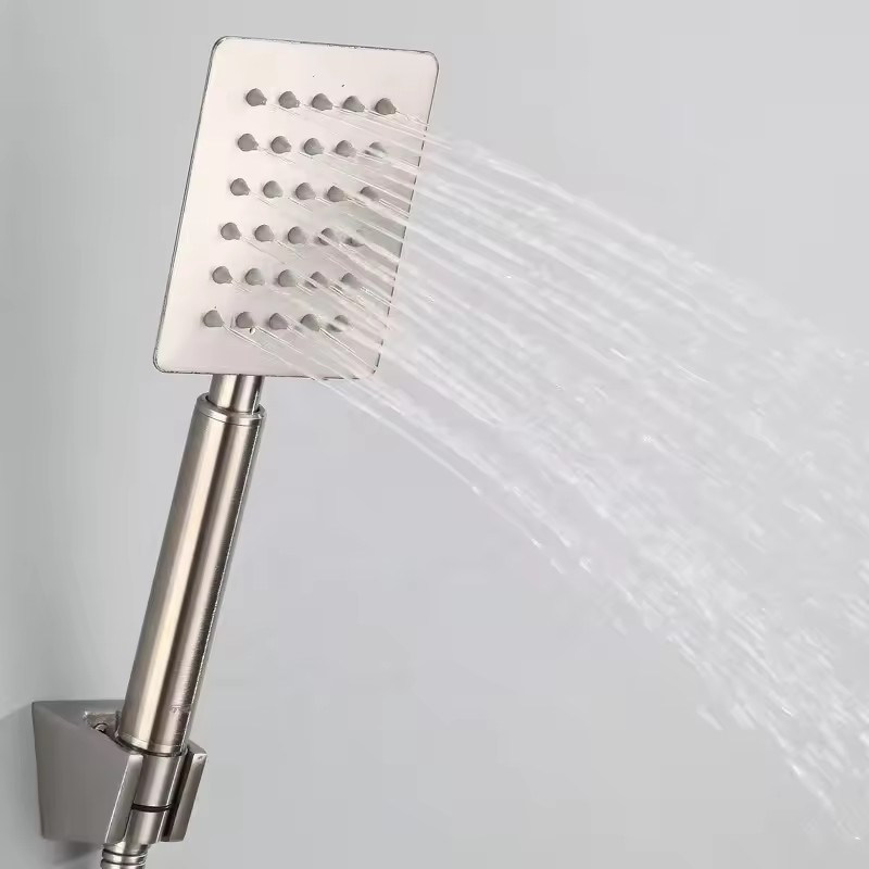 Handheld Shower Head Single Function Stainless Steel Filter Shower Head