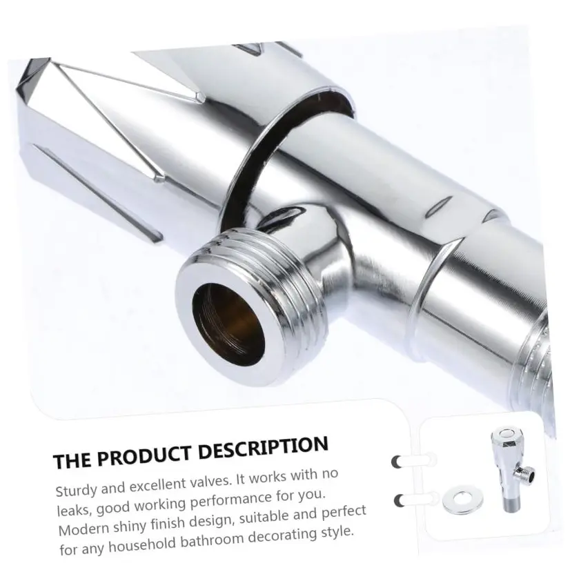 Water Angle Valve Water Heater Sturdy Angle Valves Angle Valves Hot and Cold Conversion Valves White Copper Hot and Cold Water Valve Thicken