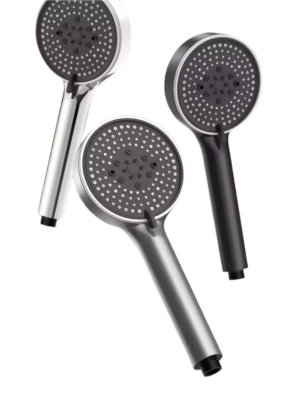 Shower Head with Handheld, High Pressure 6 Spray Mode Shower Head with Extra Long Stainless 6 ft Steel Hose, 5-inch Panel, Bracket, Anti-clog Nozzles, Water Saving Spray