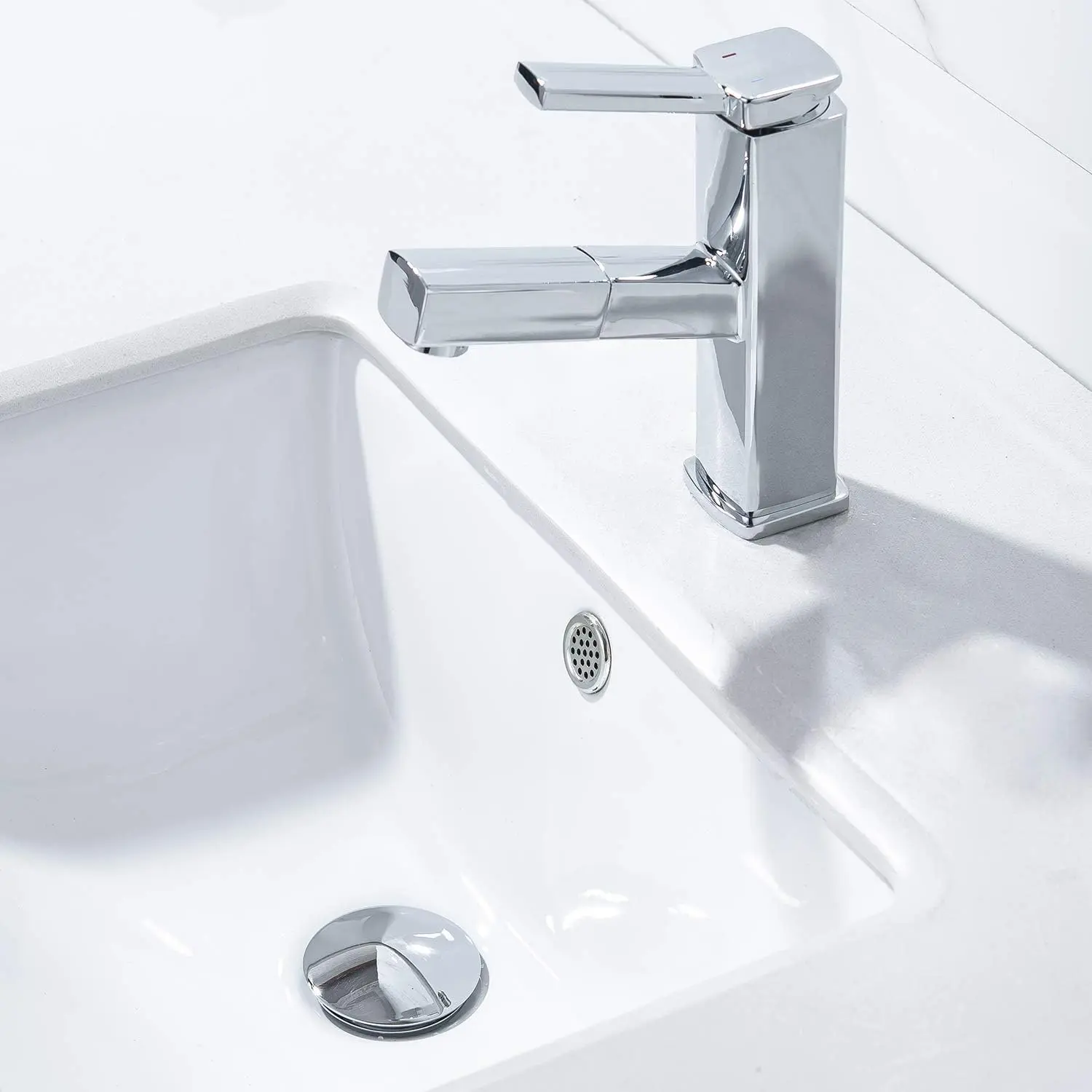 Pop up Sink Drain Stopper with Overflow Chrome for Bathroom Vessel Vanity Sink Art Basin，Big Cap Sink Drain with Overflow, Metal Pop-up Drain Strainer with Detachable Basket Stopper