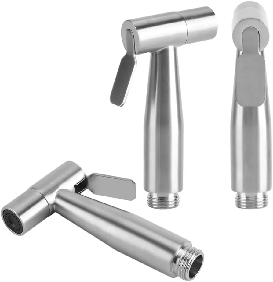 Handheld Bidet Sprayer for Toilet-Adjustable Water Pressure Jet Spray with Plastic T-Valve for Feminine Wash